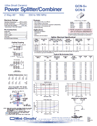 Datasheet QCN-5+ manufacturer Mini-Circuits